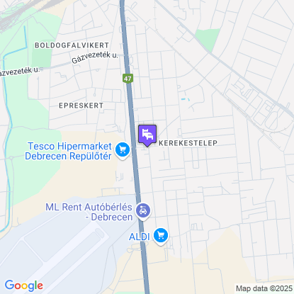 Plat�n Hotel Debrecen a t�rk�pen