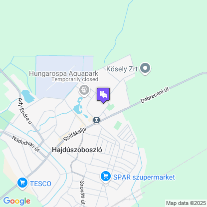 Hotel Rudolf a térképen