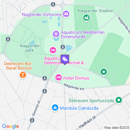 Hotel Nagyerdő a térképen