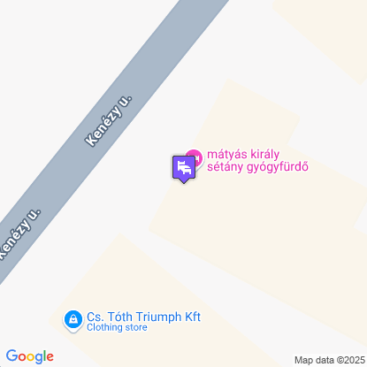 Napsugár Kenézy Lux Apartman Vendégházak a térképen